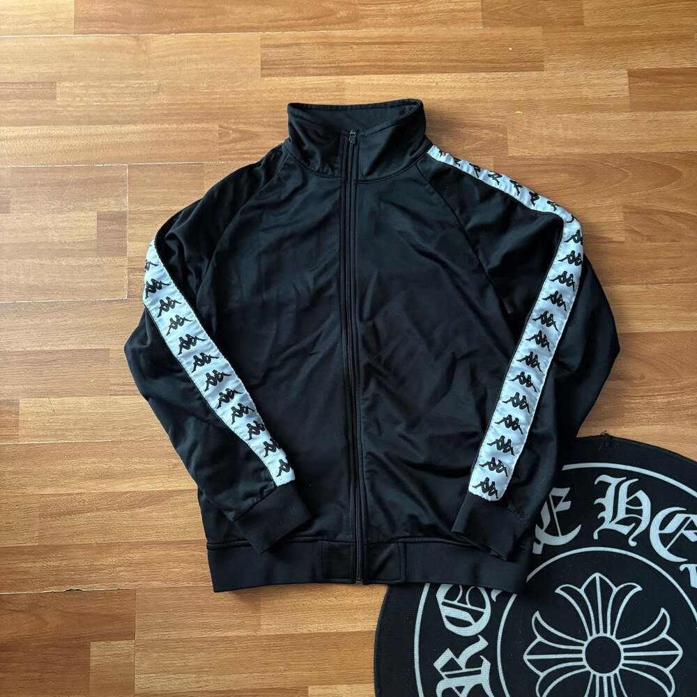 Kappa 222 Banda Anniston Track Jacket Black White Small